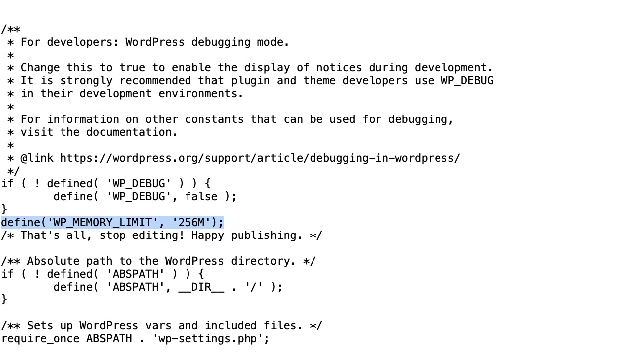 How to Improve PHP Memory Limit in WordPress