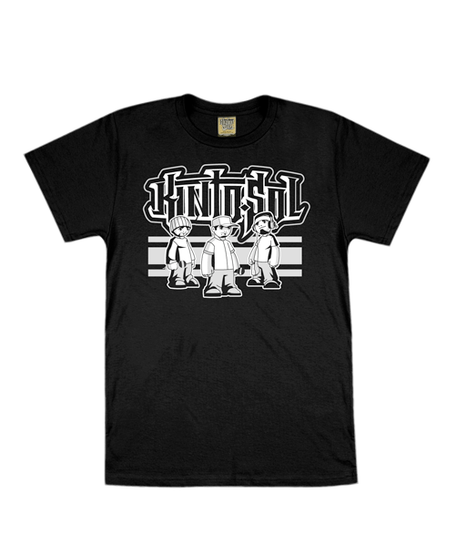 Kinto sol Kids Shirt Karacters Black KintoSol Sito Oficial
