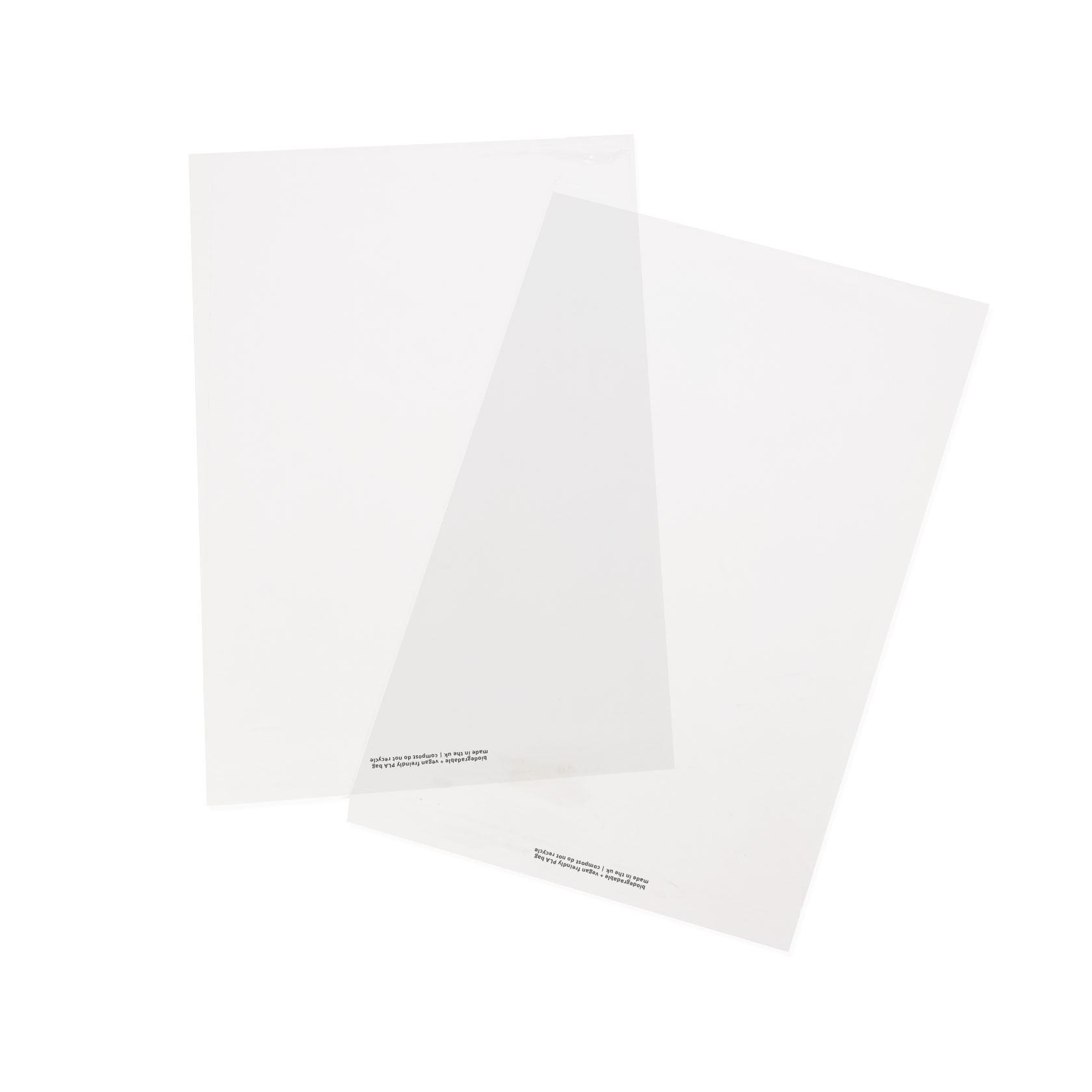 Clear Biodegradable Display Bag Samples KintsugiCo