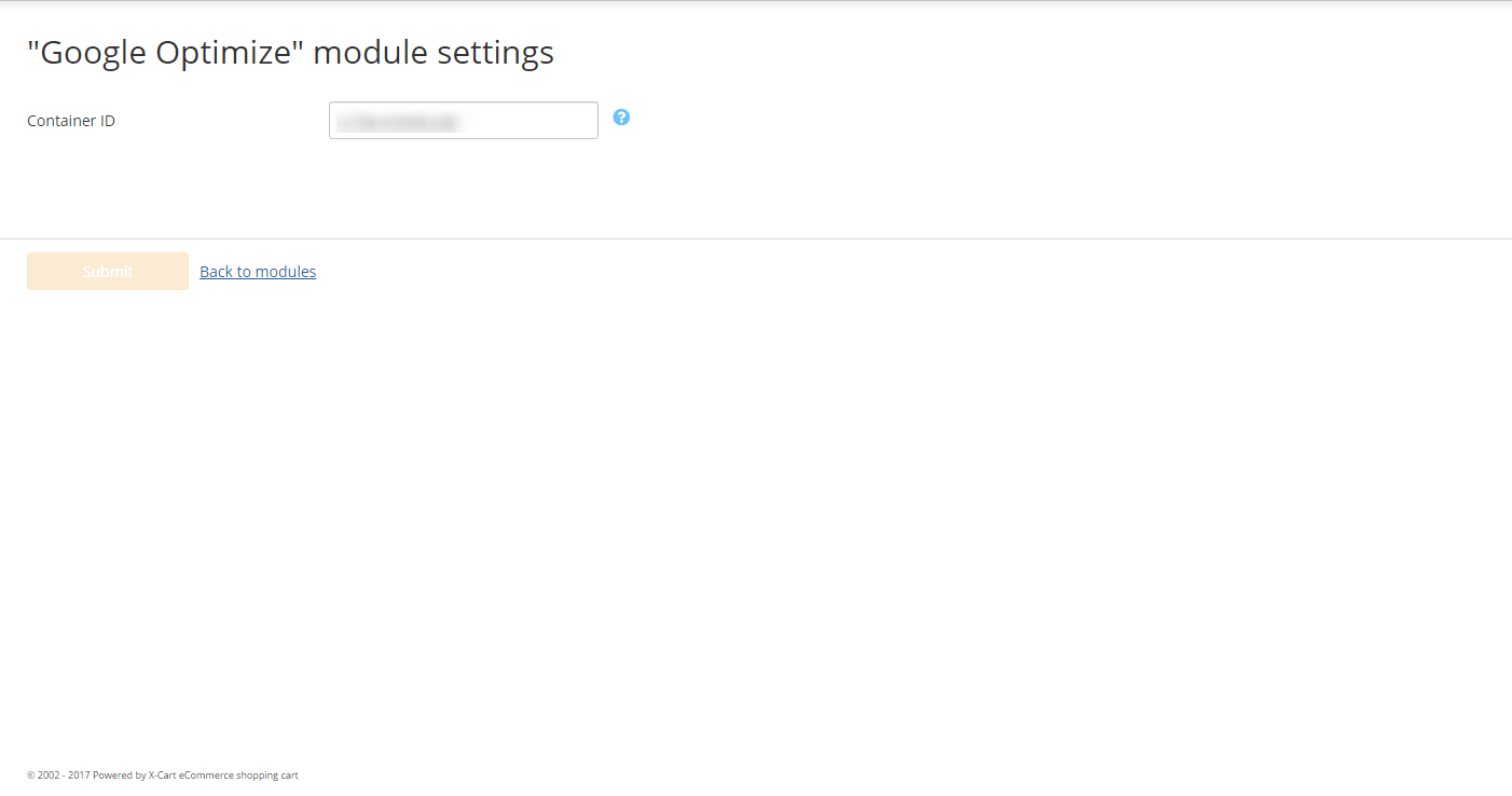 Configuration Google Optimize Extensions and development services for