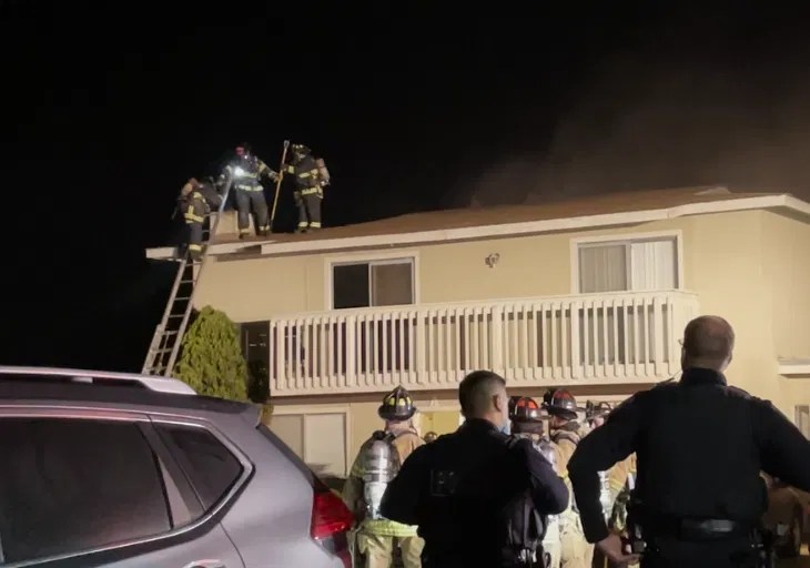 Apartment fire in Marina KION546