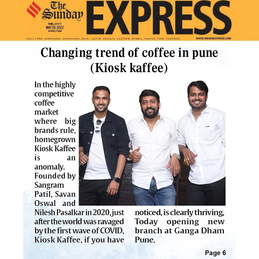 Kiosk Kaffee is Changing Trend of Coffee in Pune Kiosk Kaffee