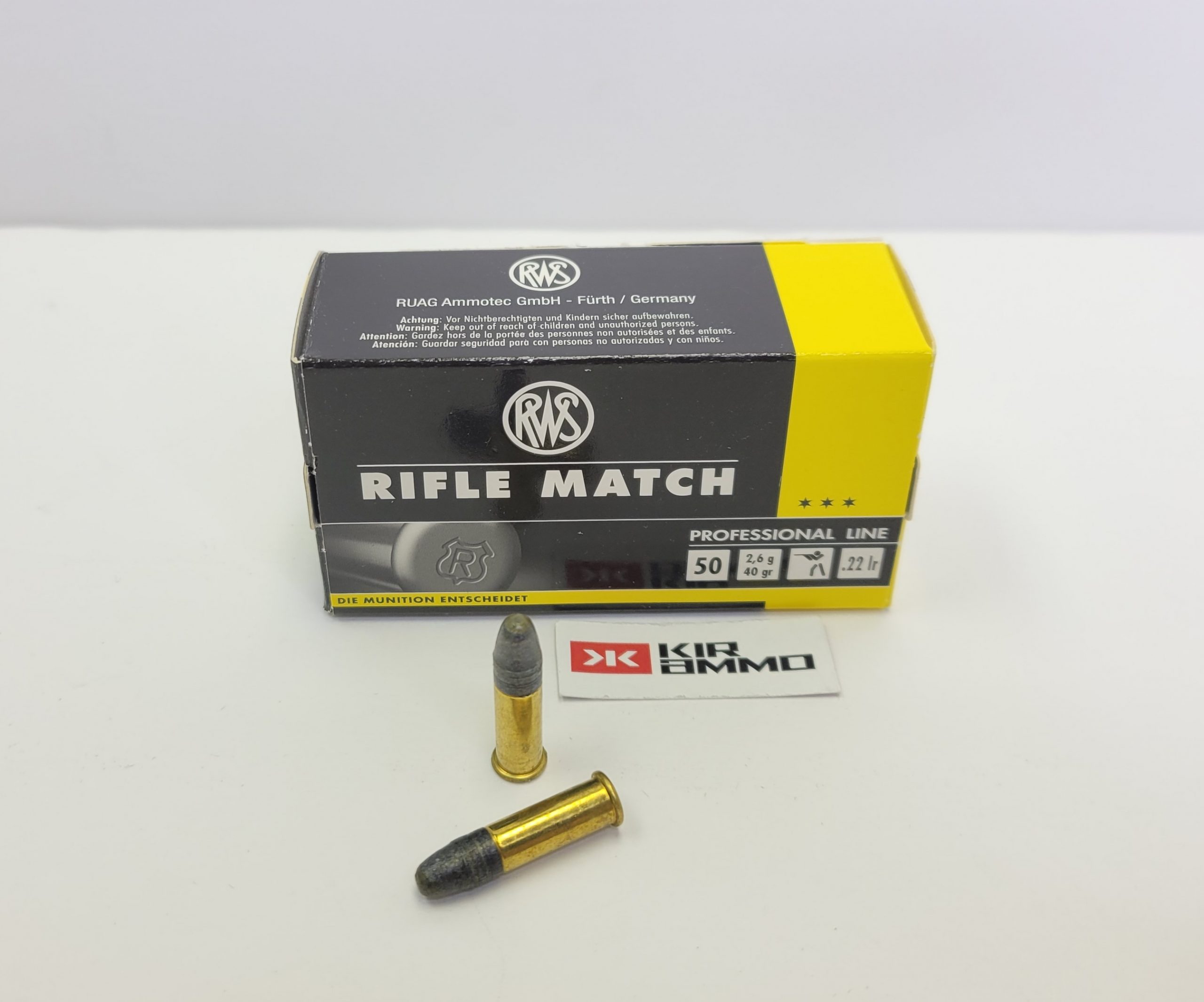 RWS .22LR Professional Line Rifle Match Lead Round Nose 40 grain