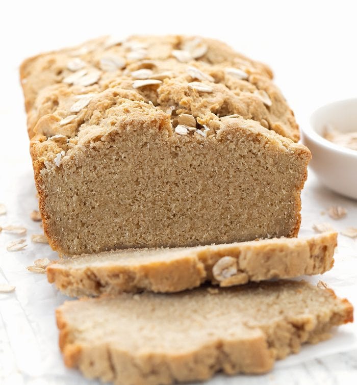 3 Ingredient Healthy Oat Bread (No Yeast, Flour, Sugar
