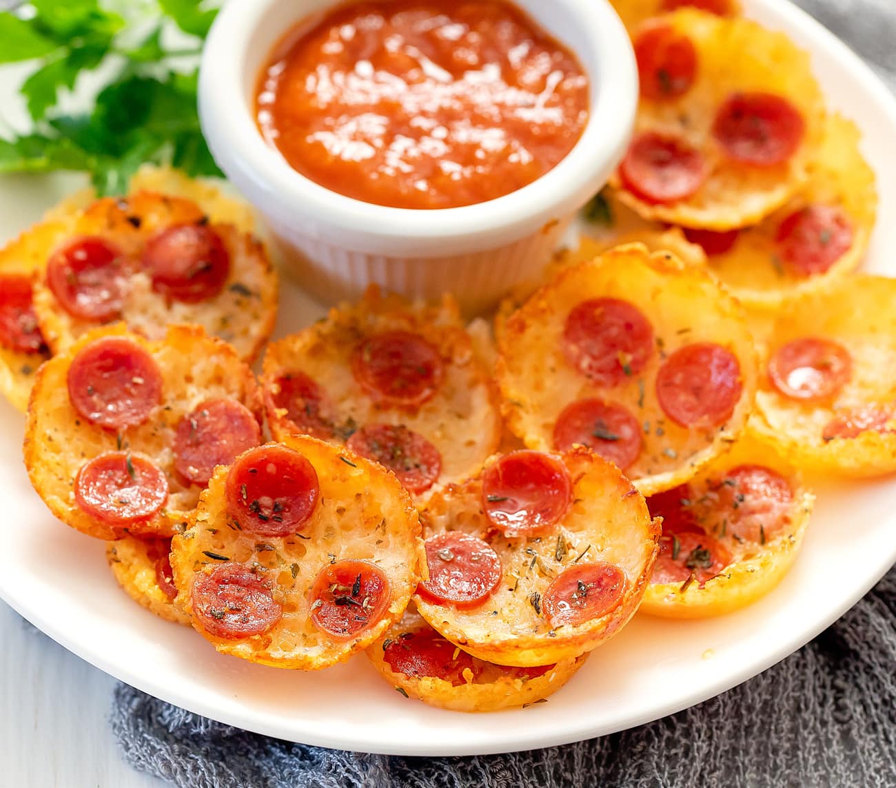 2 Ingredient Pizza Chips (Keto, Low Carb) Kirbie's Cravings