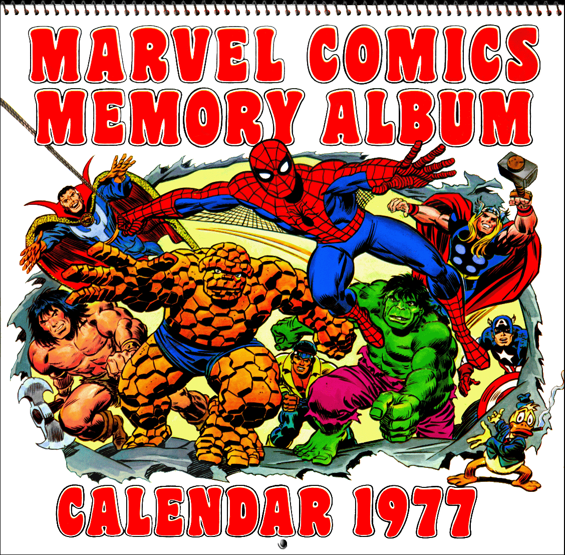 Marvel 1977 Calendar Kirby Dynamics