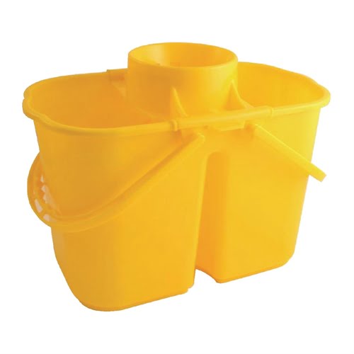 Jantex Colour Coded Twin Mop Buckets Yellow Kirklands