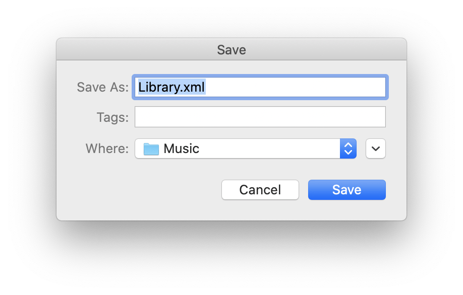 Kirkville How to Export an XML File in the Music App in macOS Catalina