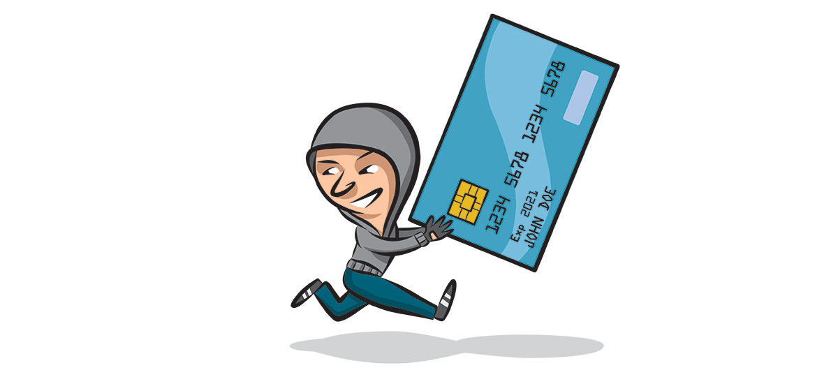 Dumpster Diving Identity Theft Cartoon