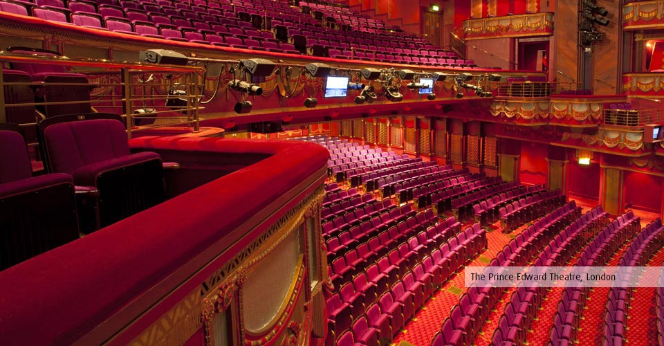 Box seating, rails and surrounds for the Prince Edward Theatre