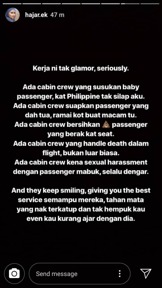 Pramugari Menangis Dalam Solat, Tapi KataKata Makcik