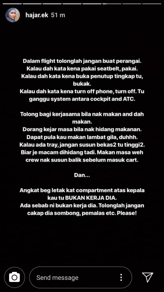 Pramugari Menangis Dalam Solat, Tapi KataKata Makcik