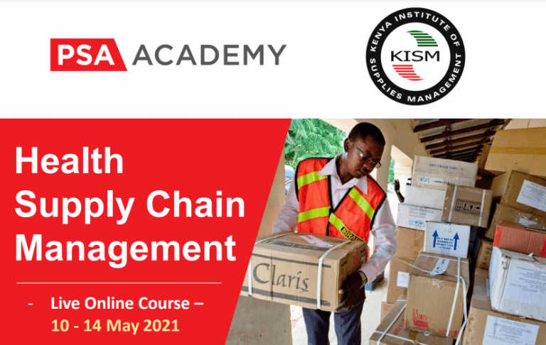 Health Supply Chain Management Live Online Course (5 Days) KENYA