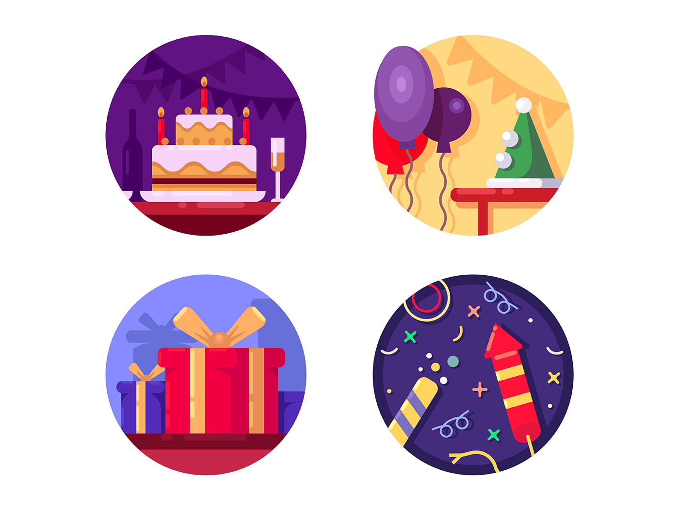Birthday icons Kit8