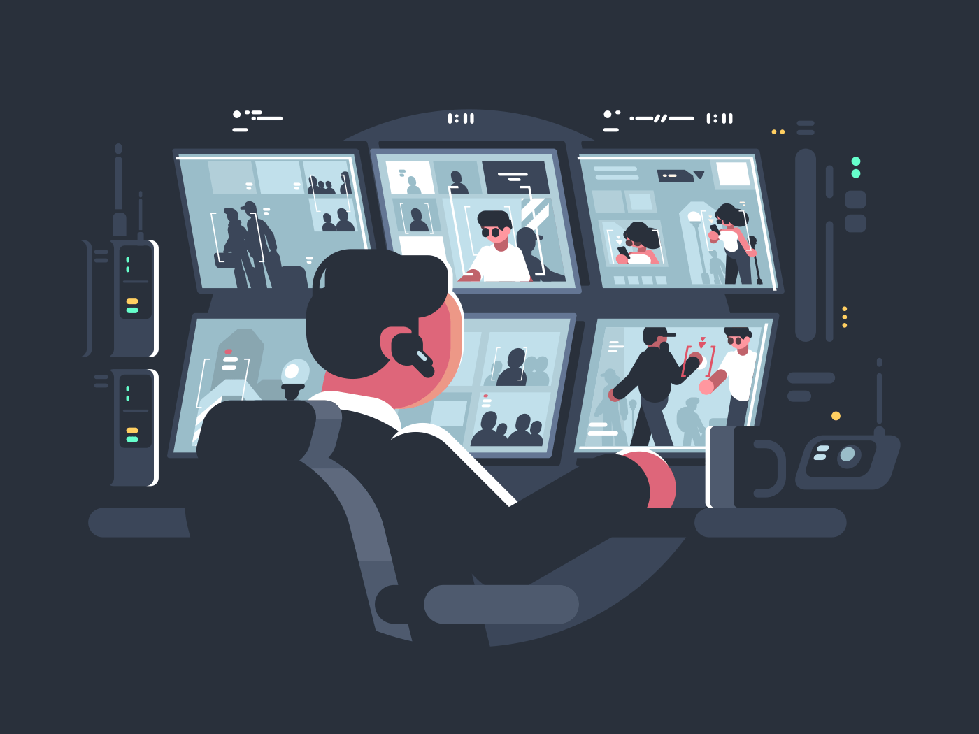 Security watching surveillance cameras Kit8