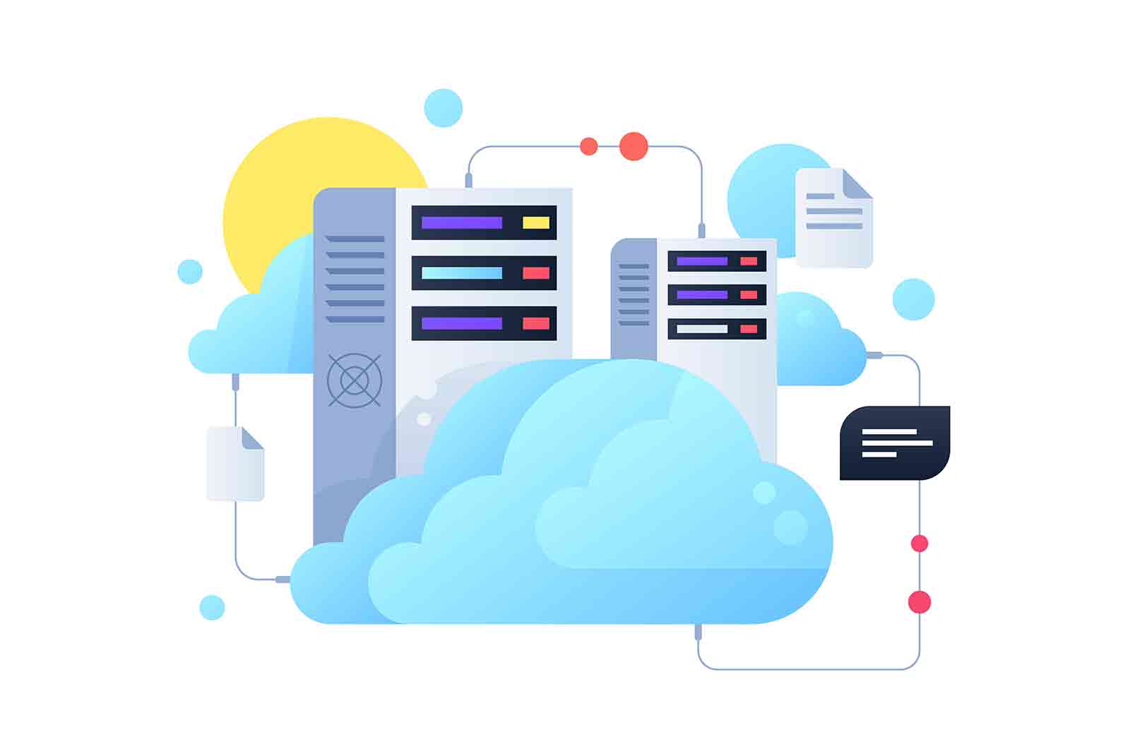 Computer system using for cloud servers