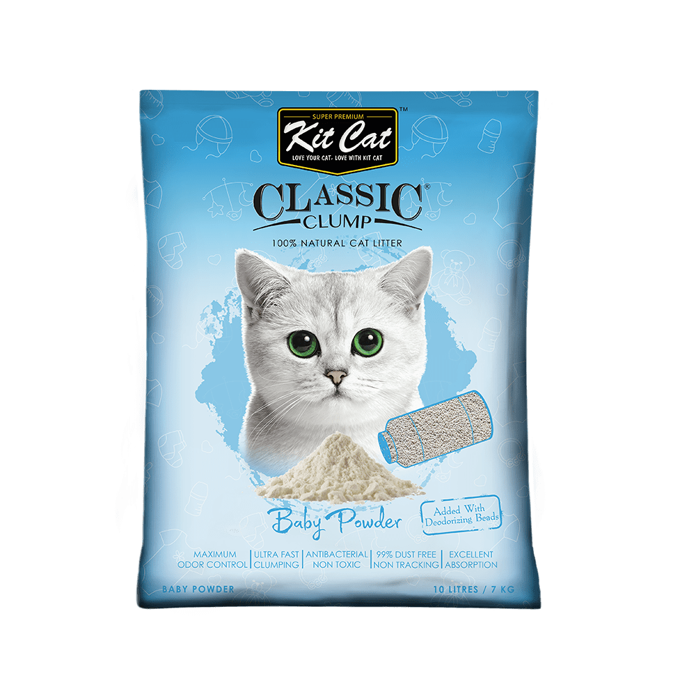 Kit Cat Classic Clump Baby Powder Cat Litter Kit Cat International