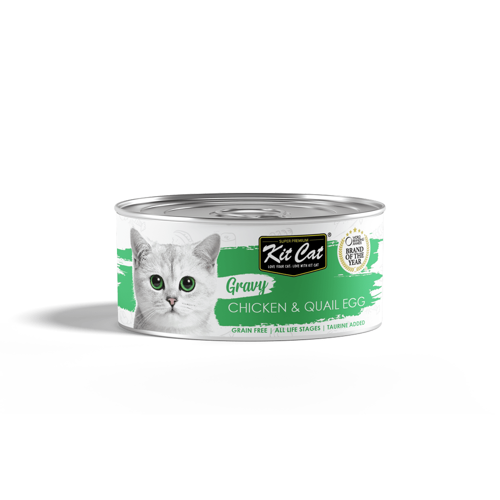 Kit Cat Gravy Canned Food (Chicken & Quail Egg) Kit Cat International