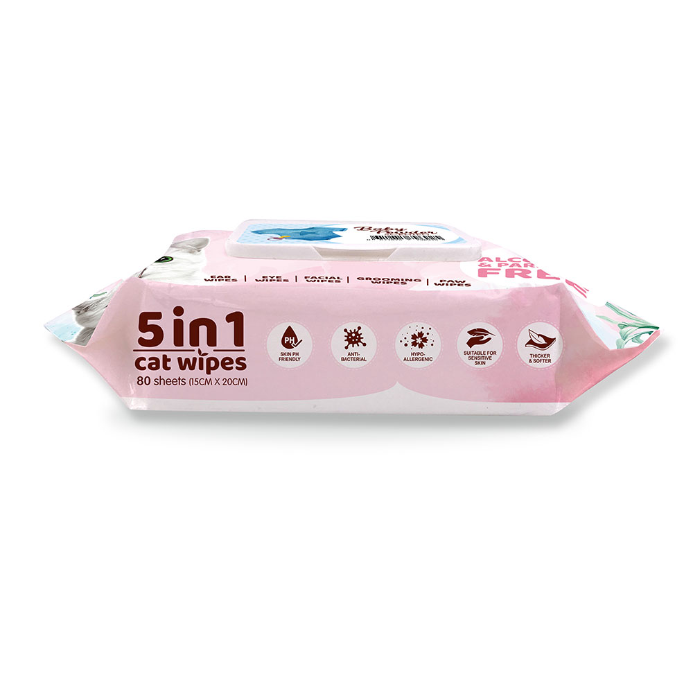 Kit Cat 5 in 1 Cat Wipes (Baby Powder) Kit Cat International Pte Ltd