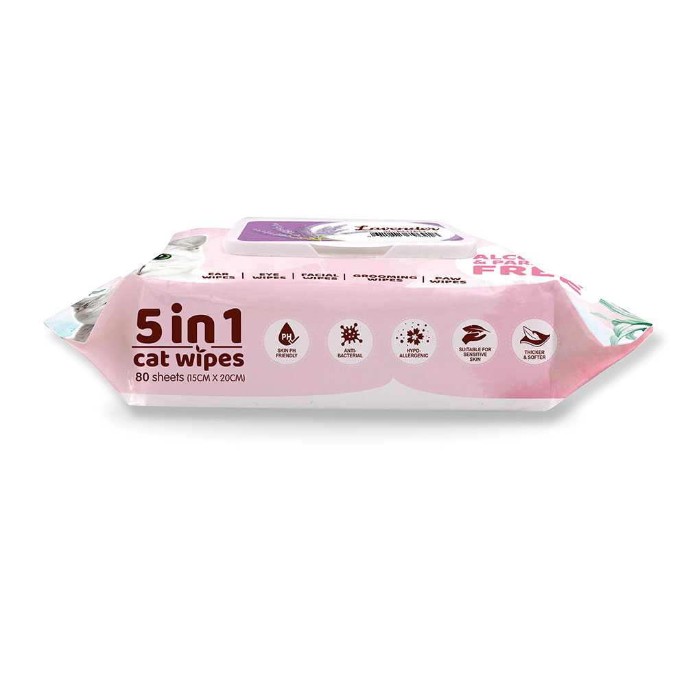 Kit Cat 5 in 1 Cat Wipes (Lavender) Kit Cat International Pte Ltd