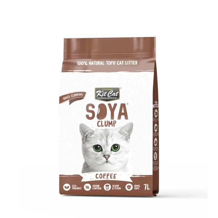 Kit Cat Soybean Litter Soya Clump Coffee 7L Kit Cat International Pte Ltd