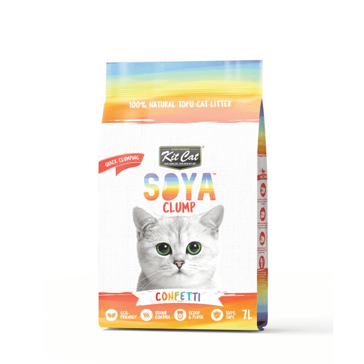 Kit Cat Soybean Litter Soya Clump Confetti 7L Kit Cat International