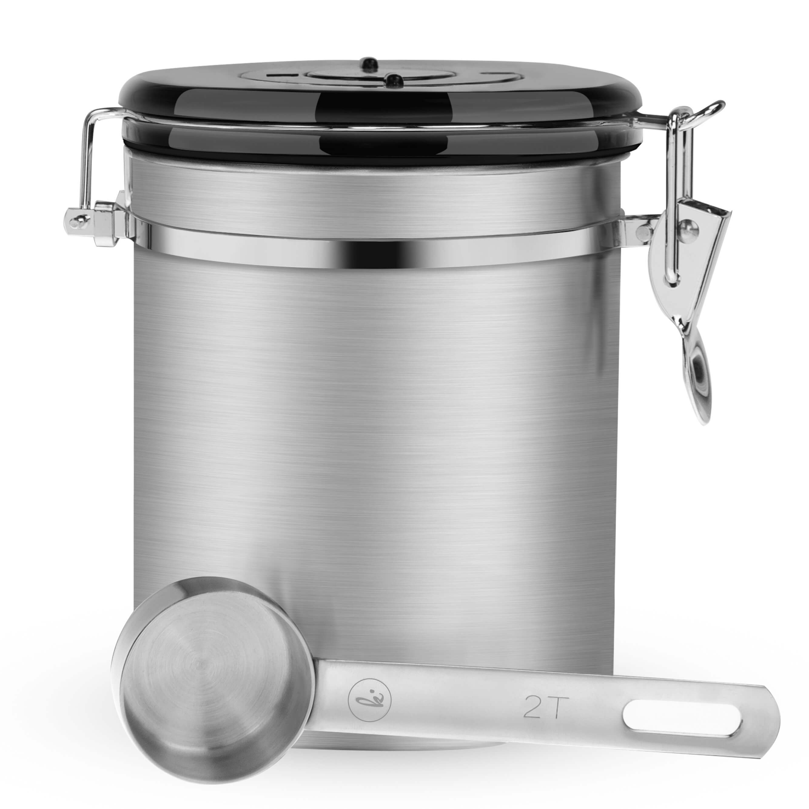 Stainless Steel Coffee Canister 16oz Kitchables