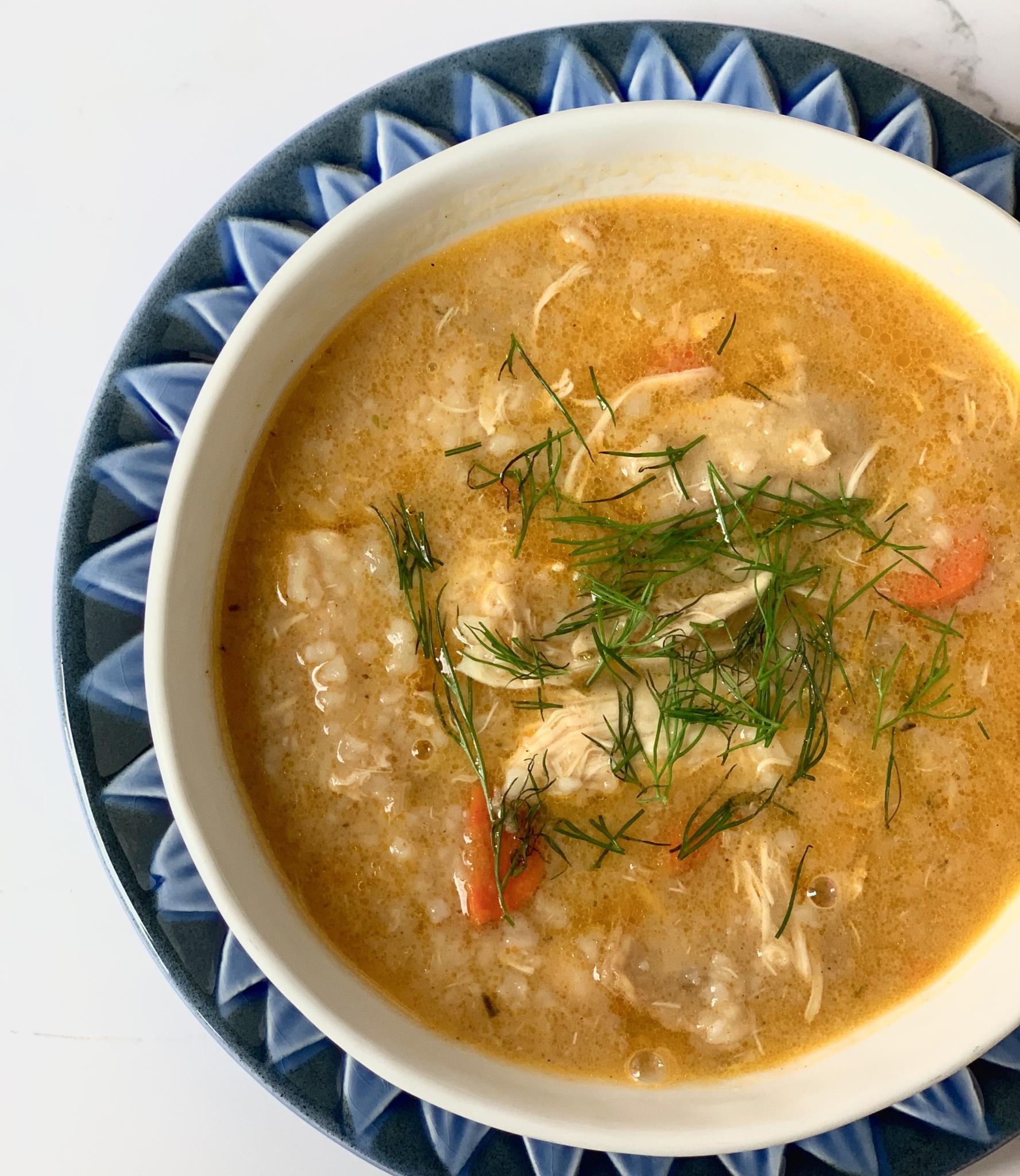 Chicken Soup with Rice and Spice Kidney Kitchen