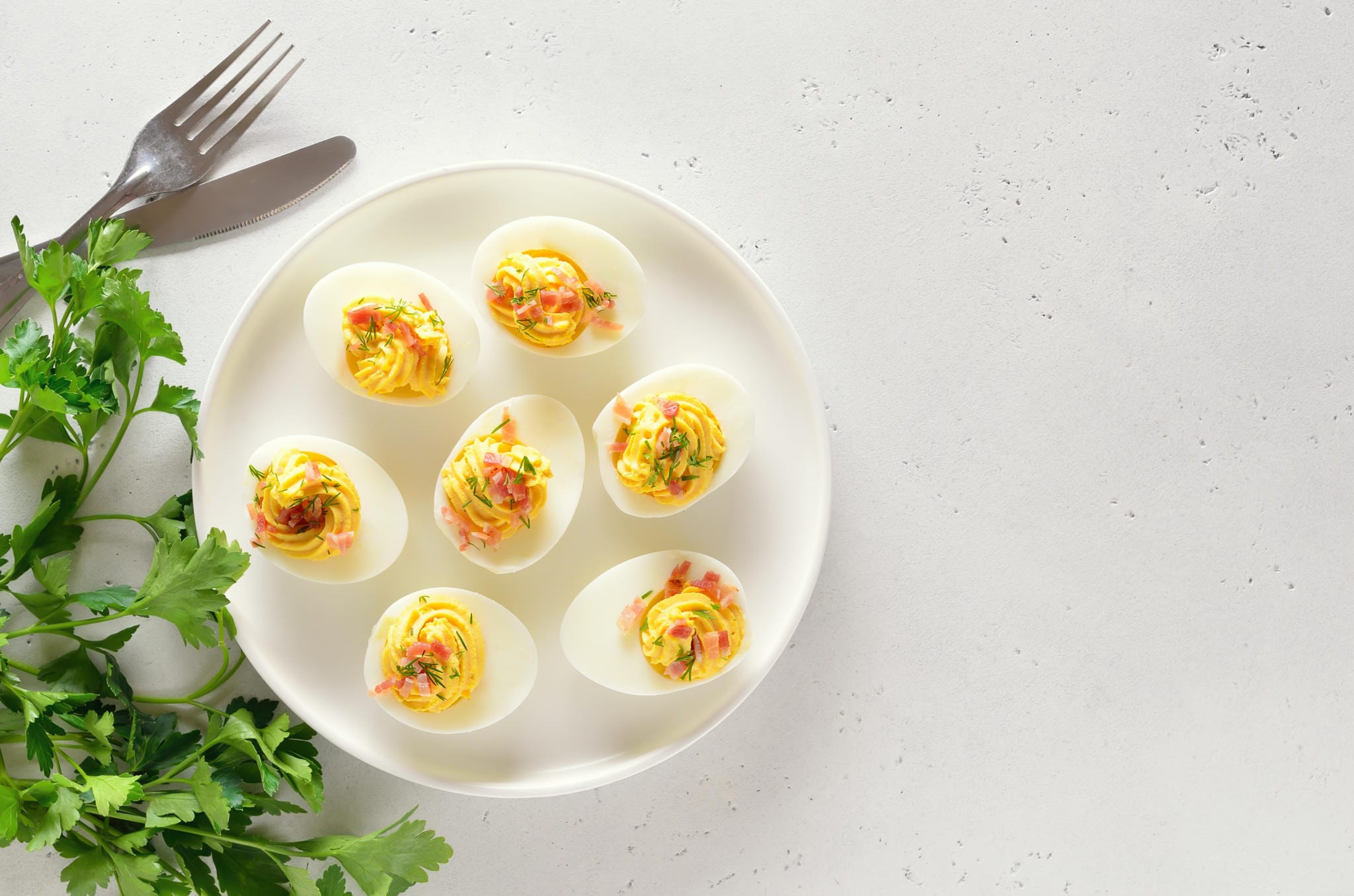 Deviled Eggs with Pickled Red Onions Kidney Kitchen