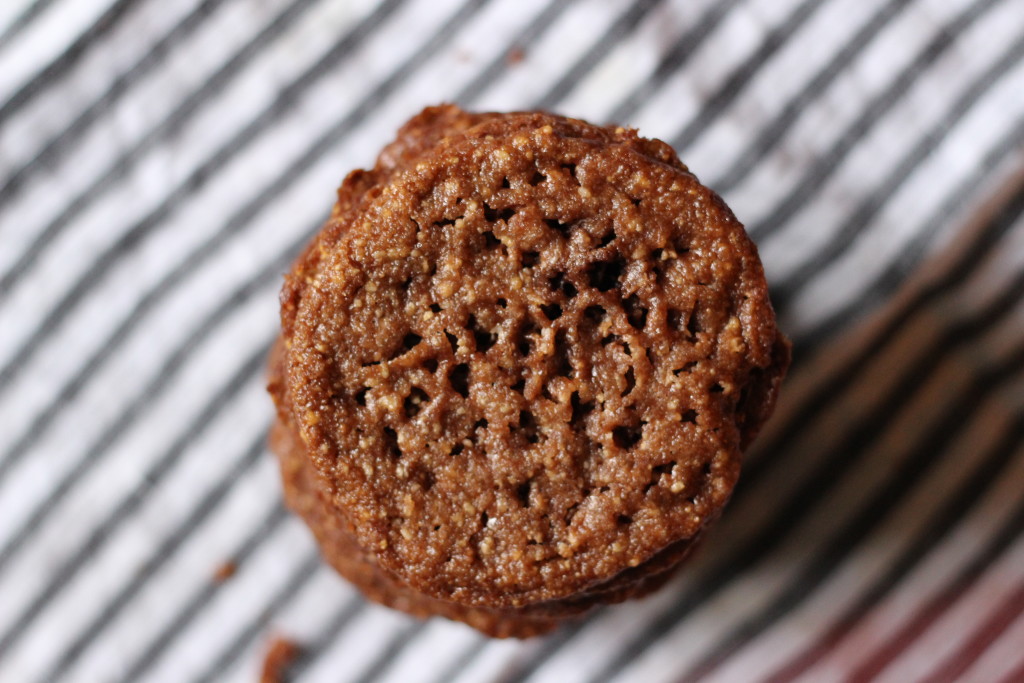 Almond Lace Cookies with Earl Grey Ganache