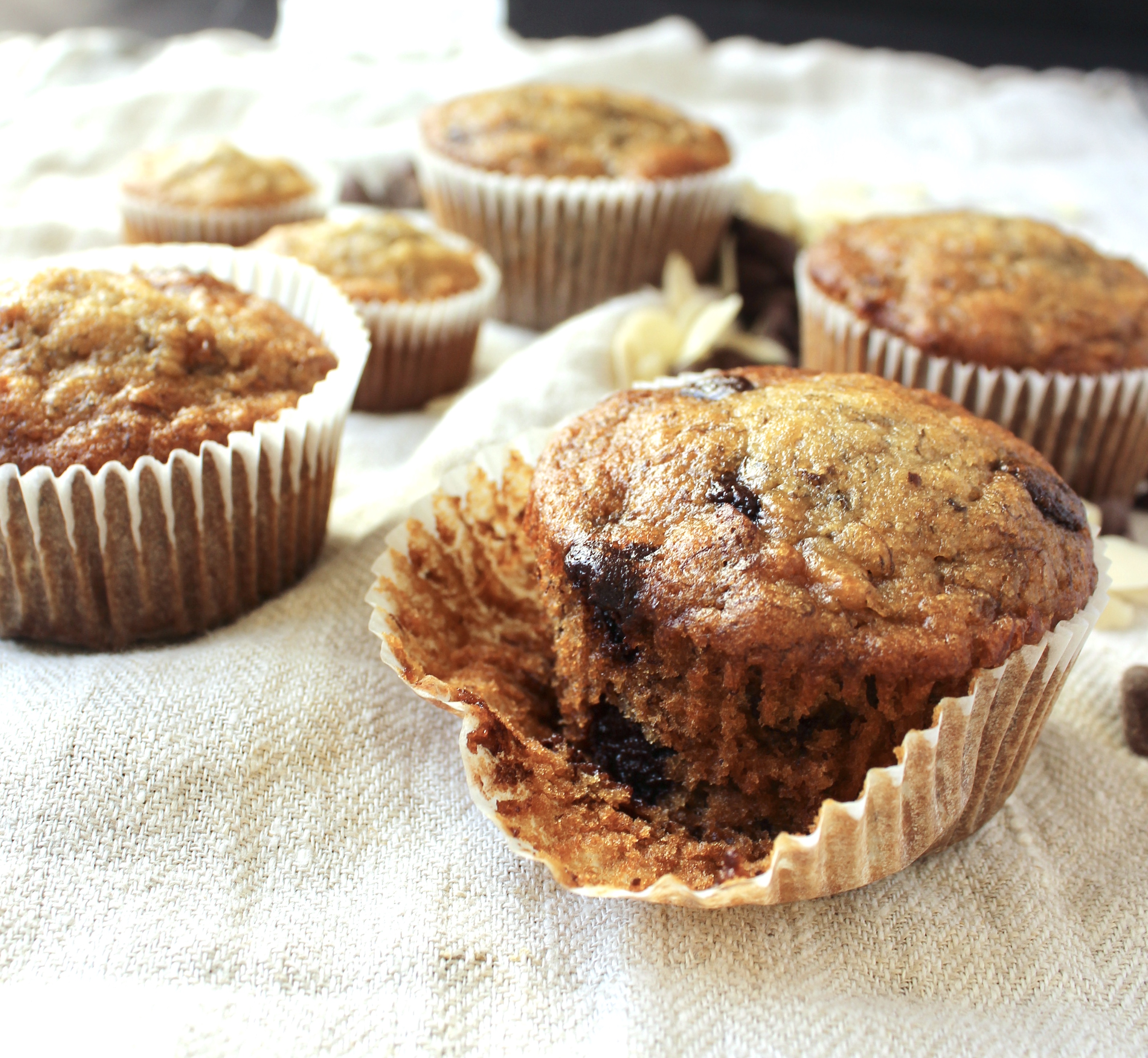 Banana Almond Muffins