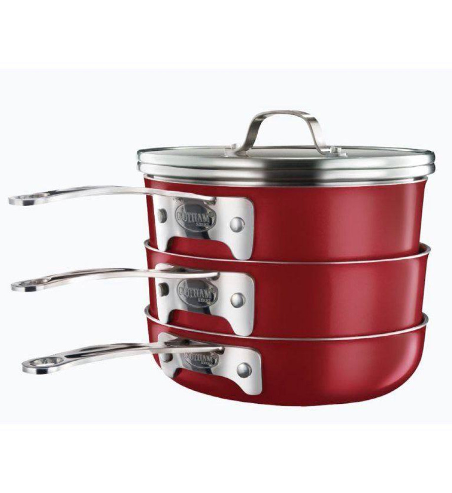 Gotham Steel Stackmaster 10 Piece Cookware Set Kitchen And Beyond