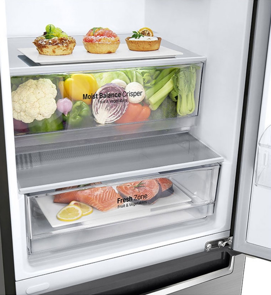 LG 374L Bottom Freezer fridge GCB459NLHM, Inverter Linear Compressor