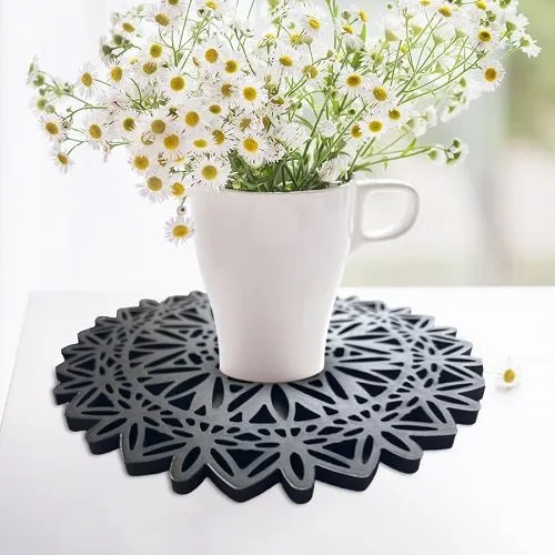 Set of 3 Decorative Silicone Trivet Mats KITCHENATICS Kitchen