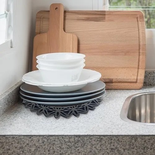Set of 3 Decorative Silicone Trivet Mats KITCHENATICS Kitchen
