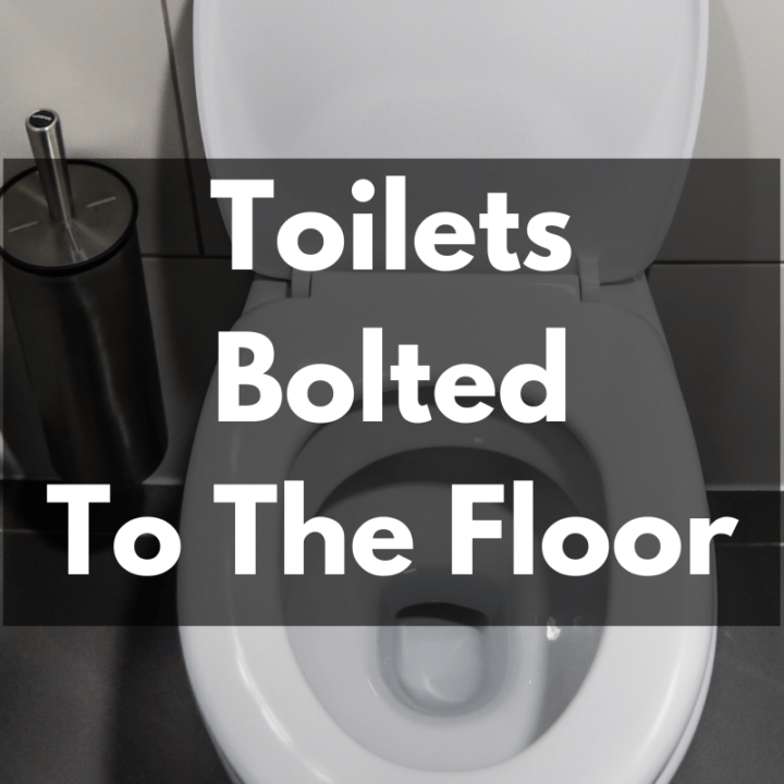 Should Toilets Be Bolted To The Floor? Kitchen Bed & Bath