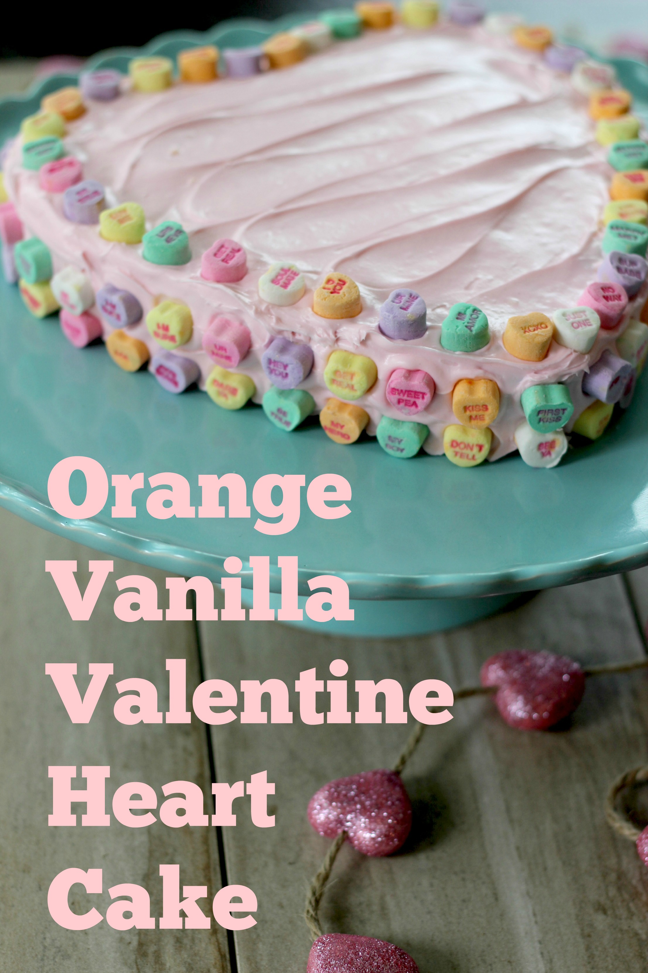Orange Vanilla Valentine Heart Cake Kitchen Belleicious