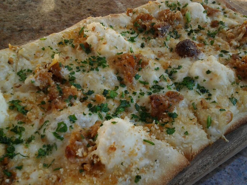 Sausage and Ricotta Flatbread Kitchen Cats