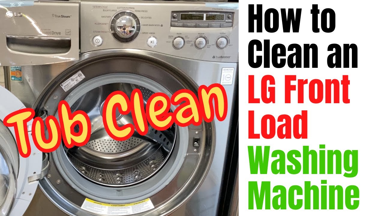 How to Clean an LG Front Load Washing Machine with Vinegar, Baking Soda, and Plink WM2501HVA
