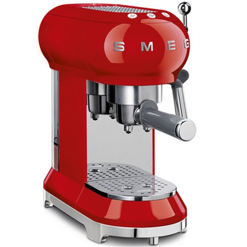 SMEG 1950s Retro Style Aesthetic Espresso Coffee Machine Red