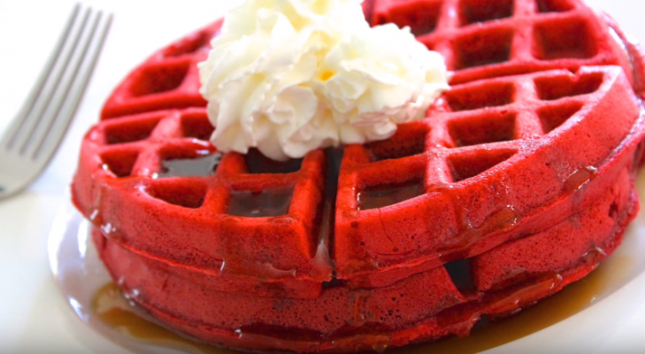 Red Velvet Waffles Kitchen Cookbook