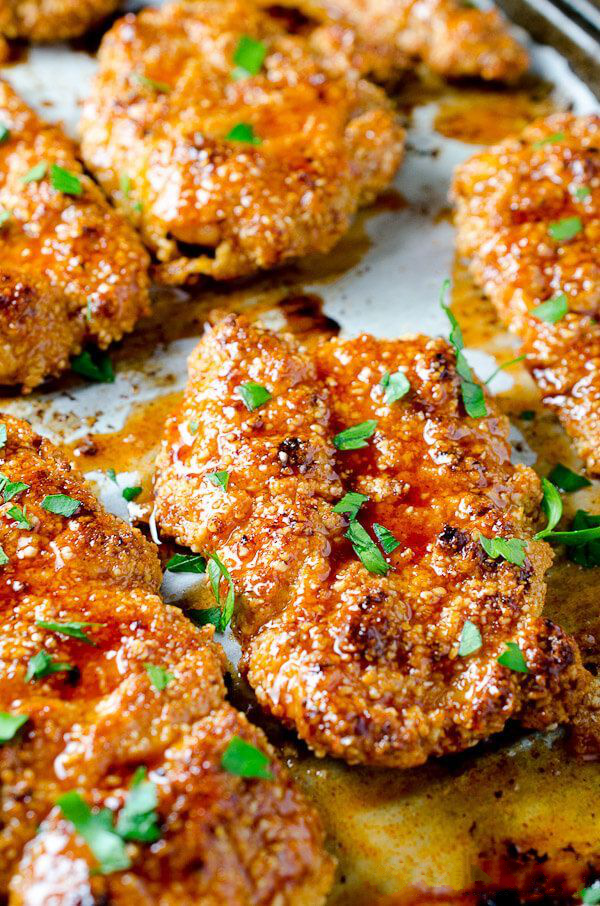 Baked Chicken Tenders In A Marinate Spicy Sauce Kitchen Cookbook