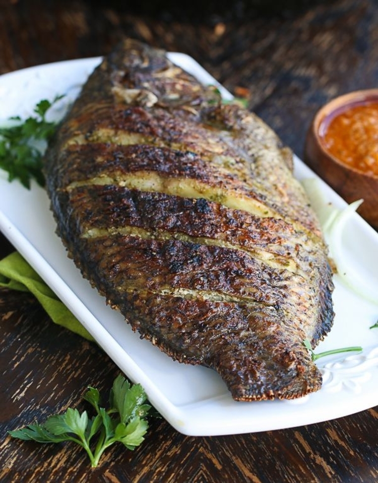 Spicy Oven Grilled Fish Kitchen Cookbook
