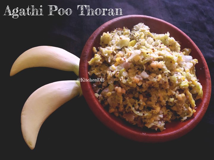 Agathi Poo Thoran / Agathi Flower Stir Fry KitchenDB My Passion for