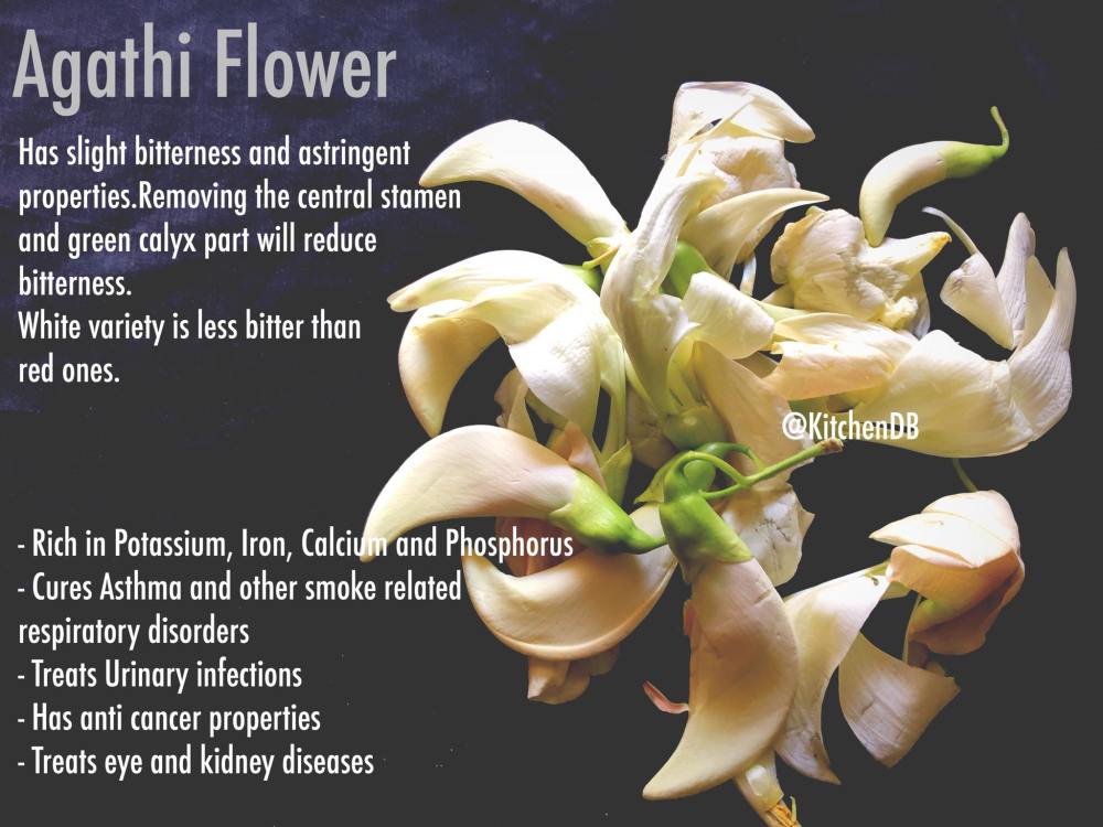 Agathi Poo Thoran / Agathi Flower Stir Fry KitchenDB My Passion for