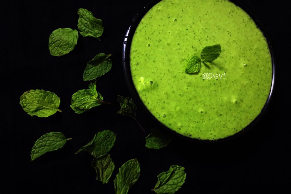 Mint Chutney for Chats KitchenDB My Passion for Healthy Cooking