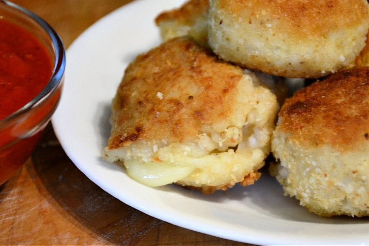 Cheesy Risotto Balls Kitchen Divas
