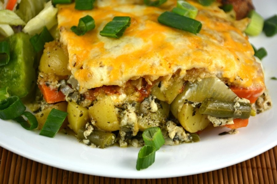 Potato, Carrot, Green Bean Casserole Kitchen Divas