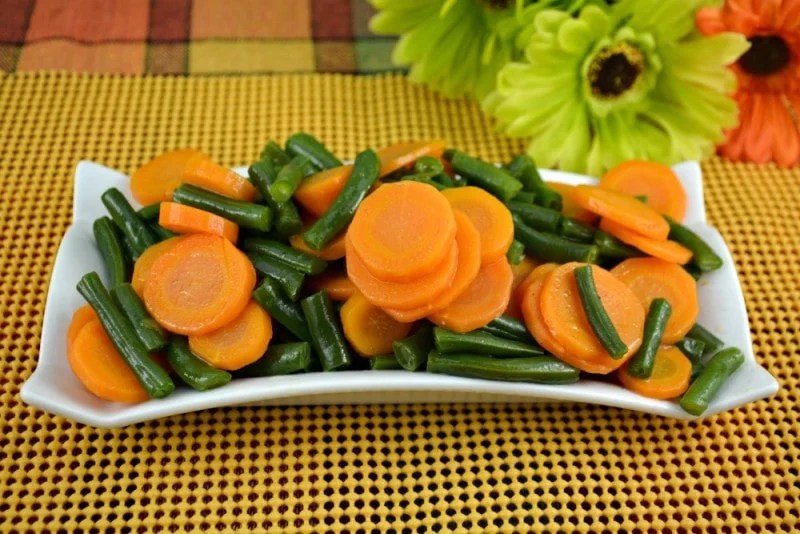 Glazed Green Beans and Carrots Kitchen Divas