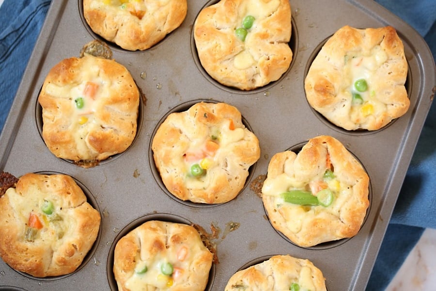 Easy Pot Pie Muffins Kitchen Divas